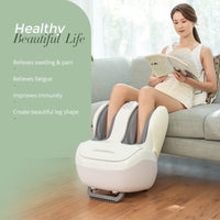 MARESE Electric Calf and Foot Massage Machine Vibration Shiatsu Air Compression Heat Rolling Kneading Leg Beauty Massager K16