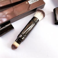 Hourglass Makeup Brushes Set - 10-pcs Powder Blush Eyeshadow Crease Concealer eyeLiner Smudger Metal Handle Brushes