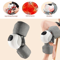 3D Hot Compress Knee Relaxing Massager Legs Airbag Kneading Massage Heating Vibration Relieve Joint Pain Stiffness Arthritis