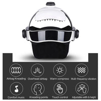 Massage-Helmet Vibration Electric Heating Head Massage Helmet Air Pressure Vibration Therapy Massager Music Muscle Stimulator