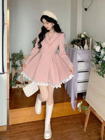 Winter Pink Sweet Elegant Dress