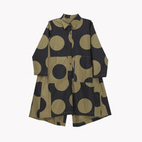 Army Green Polka Dot Dress