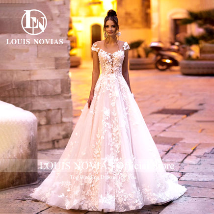 Romantic Wedding Dresses for Women 2024 off Shoulder Backless Appliques Sweetheart Wedding Gown Vestidos De Novia