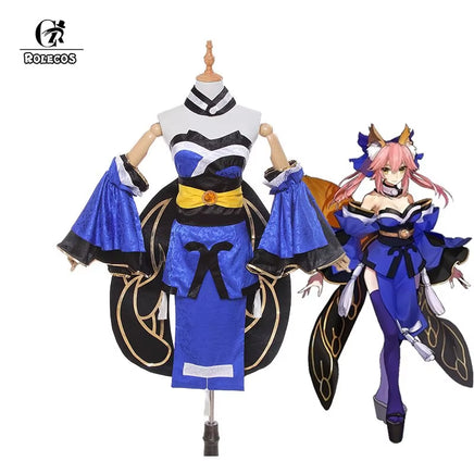 New Japanese Anime Fate Apocrypha Cosplay Costume Game FGO Tamamo No Mae Cosplay Costumes Full Set