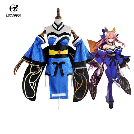 New Japanese Anime Fate Apocrypha Cosplay Costume Game FGO Tamamo No Mae Cosplay Costumes Full Set