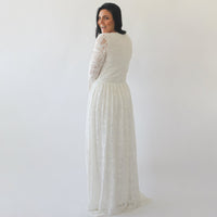 BLUSHFASHION -  Original Curvy  Bohemian Square Neckline Dress With Pockets #1263