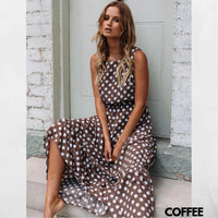 Dotted Long Flowing Summer Dress