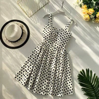 Summer Dress With Ruffles And Bare Shoulders