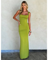 2024 Spring/Summer Form-Fitting Backless Dress