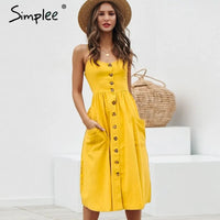 Simply Elegant Women Pocket Dress