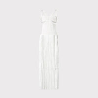 Strappy Cutout Fringed Dress