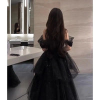 Luxury Black Evening Dress