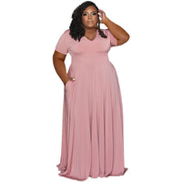 A-Line Long Plus Size Dress