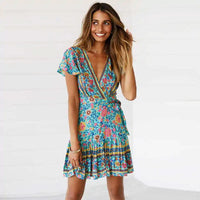 New Release Mini Floral Boho Dress