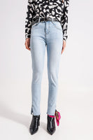 Q2 - Original High Waist Jeans With Slit Hem in Vintage Wash