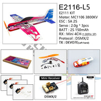 Mini RC Airplane 3D Aerobatic Flying Aircraft EPP/PP Foam Glider Toy Planes Wingspan 451mm DIY Model Aeroplane Unassembled KIT