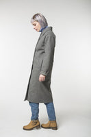 REVALU - Original Long Gray Coat / Spring - Autumn / Women's Coat / Collection 2018 by REVALU