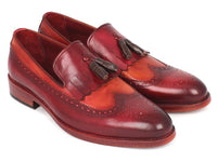 Paul Parkman Kiltie Tassel Loafer Tobacco & Bordeaux (ID#KT64CB)