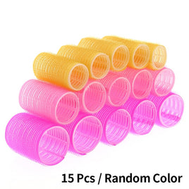 15/12/10/6pcs/Lot 3 Size Hairdressing Home Use DIY Magic Large Self-Adhesive Hair Rollers Styling Roller Roll Curler Beauty Tool