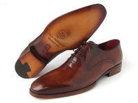 Paul Parkman Plain Toe Brown Calfskin Oxfords (ID#019-BRW)