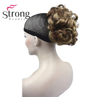 StrongBeauty Short Curly Clip in Claw Ponytail Hair Extension Synthetic Hairpiece 80g With a Jaw/Claw Clip