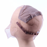 1Pc  Full Lace Wig Cap Base for Making Full  Hand Made Wigs With Adjustable Straps Glueless Weaving Cap Customize Hairnets