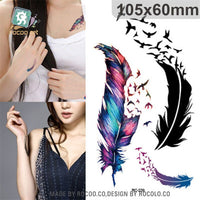 3D Butterfly Body Art Waterproof Temporary Tattoos for Men Women Sexy Colours Small Sticker Wholesale RC2206