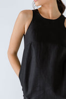 CONQUISTA FASHION - Original Black Sleeveless Sack Dress