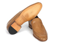 Paul Parkman Perforated Leather Loafers Beige (ID#874-BEJ)