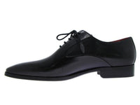 Paul Parkman Men's Black Oxfords Leather Upper and Leather Sole (ID#019-BLK)