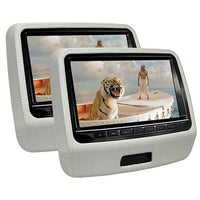 2x 9 Inch 1080P All Format Car Monitor Touch Screen Car Headrest DVD Video Player Built-In Speaker MKV DVD MP4 USB SD 8 Bit Game