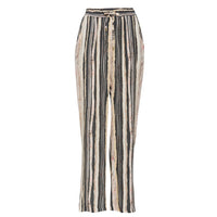 CONQUISTA FASHION - Original Wide Leg Striped Pants With Drawstring Waist