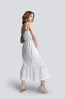 AKOSEE - Original Gabriella Tiered Sundress in White