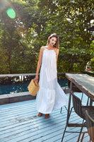 AKOSEE - Original Mae Parachute Maxi Dress in White