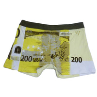 Boxer man with a 200 euro banknote - XXL-XXXL Size