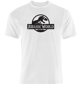 T-shirt Jurassic World - White Color-Black Logo -  Size M