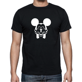 T-shirt Mickey Mouse Fuck - Black - Size S