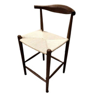 Myson Counter Stool - Walnut & Natural Cord