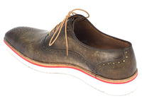 Paul Parkman Smart Casual Oxford Shoes for Men Army Green (ID#184SNK-GRN)