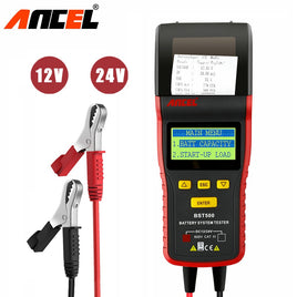 ANCEL - Original BST500 12V 24V Car Battery Tester With Thermal Printer Car Heavy Duty Truck Battery Analyzer Battery Test Diagnostic Tool