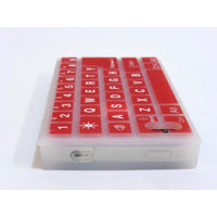 Keyboard - Case for iPhone 4 and 4S - Red