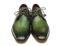 Paul Parkman Men's Green  Derby Shoes  (ID#059-GREEN)