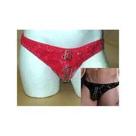 Thong Man plasticized fabric (Simil Latex) - Red Corore