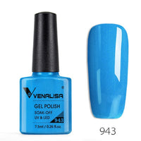 VENALISA - 10 Pcs Nail Gel Polish Full Coverage Beatuiful Color Glitter Color Matt Tempered Top Coat Soak Off Polish Gel Nail Manicure