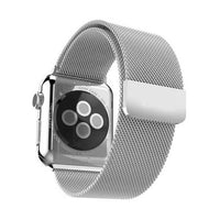 Steel Milanese wrist strap Loop Silver for Apple Watch Series 1 e Series 2 - 38 mm