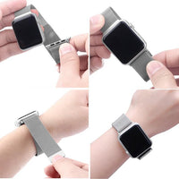 Steel Milanese wrist strap Loop Silver for Apple Watch Series 1 e Series 2 - 38 mm