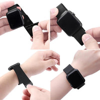Steel Milanese wrist strap Loop Black for Apple Watch Series 1 e Series 2 - 38 mm
