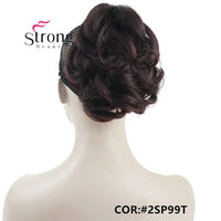 StrongBeauty Short Curly Clip in Claw Ponytail Hair Extension Synthetic Hairpiece 80g With a Jaw/Claw Clip