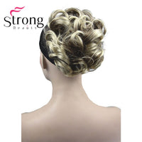 StrongBeauty Short Curly Clip in Claw Ponytail Hair Extension Synthetic Hairpiece 80g With a Jaw/Claw Clip