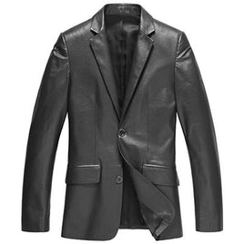 DUSEN KLEIN - Original Male Leather Jacket Fashion Suit Clothing Dusen Klein Brand Genuine Sheepskin Business Male Jacket Black/Blue 13J1310